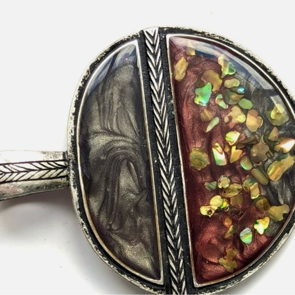 Laura Ashley necklace. Has a rustic style Multicolor Pendant Necklace bohemian - Picture 3 of 4